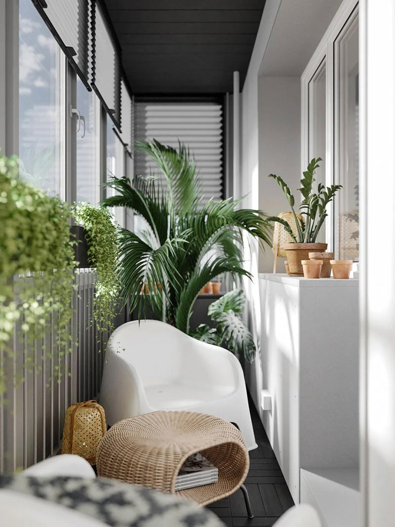 别墅阳台装修设计——休闲、轻松和舒适之感